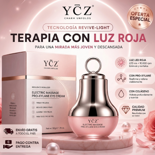YCZ™ Crema De Ojos Masaje y Terapia Luz Roja🧴 | 70% DE DESCUENTO🚨