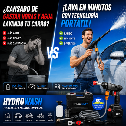HYDROWASH PRO™ - Hidrolavadora Portátil Multiusos | 🚨80% OFF SOLO HOY🚨