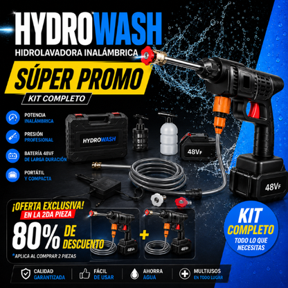HYDROWASH PRO™ - Hidrolavadora Portátil Multiusos | 🚨80% OFF SOLO HOY🚨