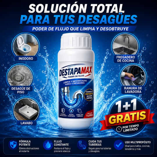 DESTAPAMAX™ Polvo Limpia Tuberia🧽  | 🚨2x1 SOLO HOY🚨