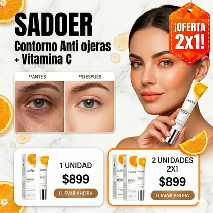 SADOER - Contorno Anti-ojeras + Vitamina C (🚨2x1 SOLO HOY🚨)