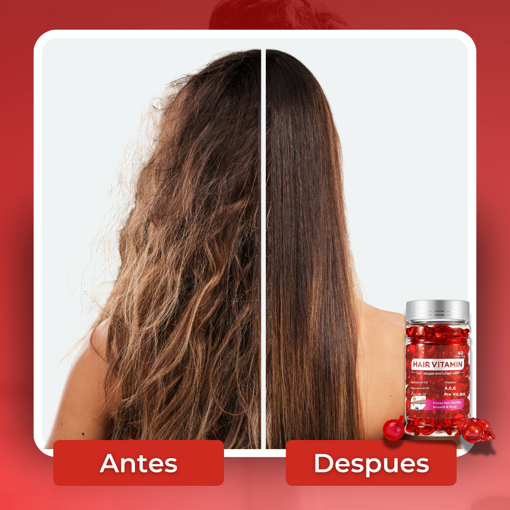 HAIR VITAMIN - Capsulas liquidas para crecer y nutrir tu cabello ¡50% de DESCUENTO!