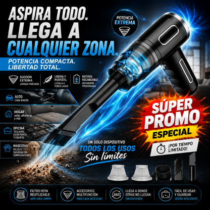 ASPIMAX PRO™ Aspiradora Portátil 3 EN 1 | 🚨SUPER PROMO SOLO HOY🚨