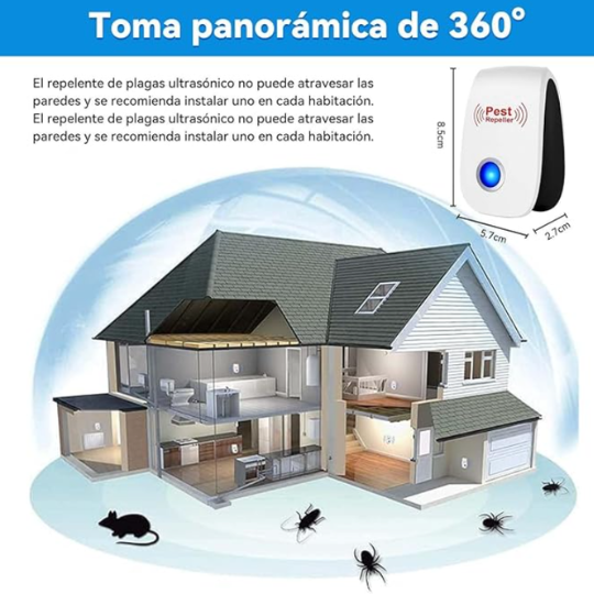 PEST REPELLER™ Repelente Ultrasónico de Plagas🪳 | 🚨70% DE DESCUENTO SOLO HOY🚨