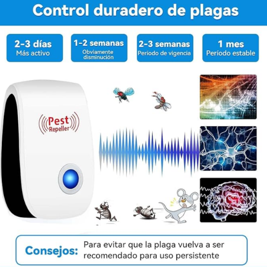 PEST REPELLER™ Repelente Ultrasónico de Plagas🪳 | 🚨70% DE DESCUENTO SOLO HOY🚨