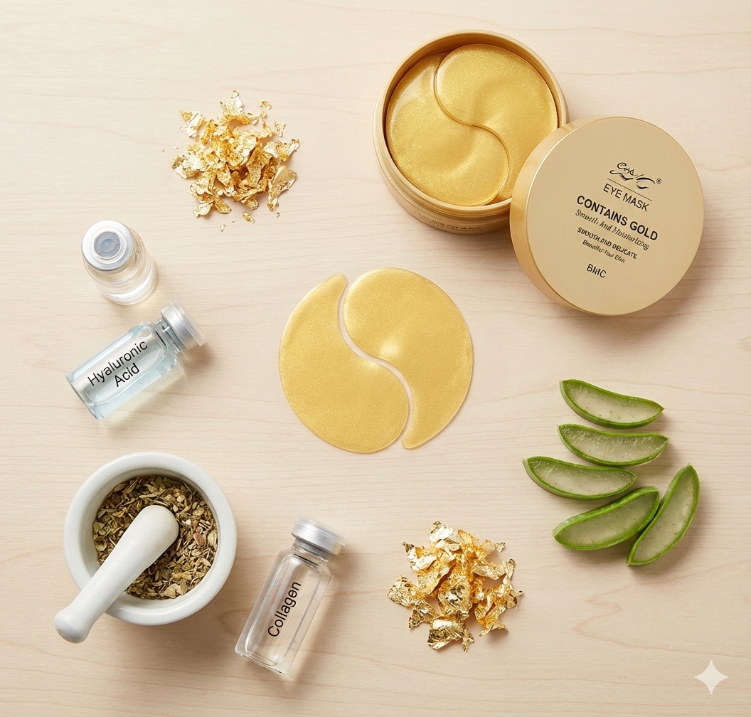 Parche Para Ojeras 24K Colageno 60 pzs